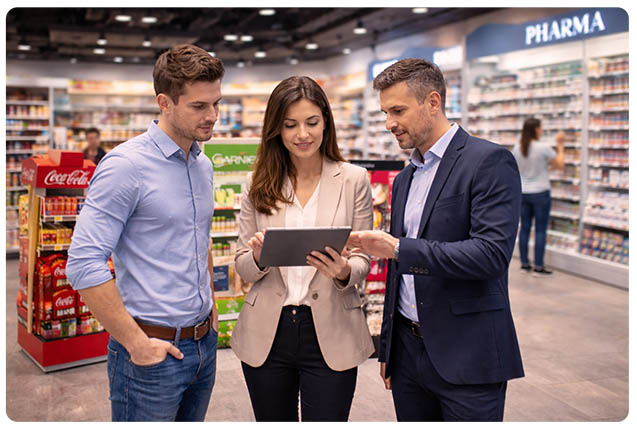 Apunto - Servicios, Retail en tienda